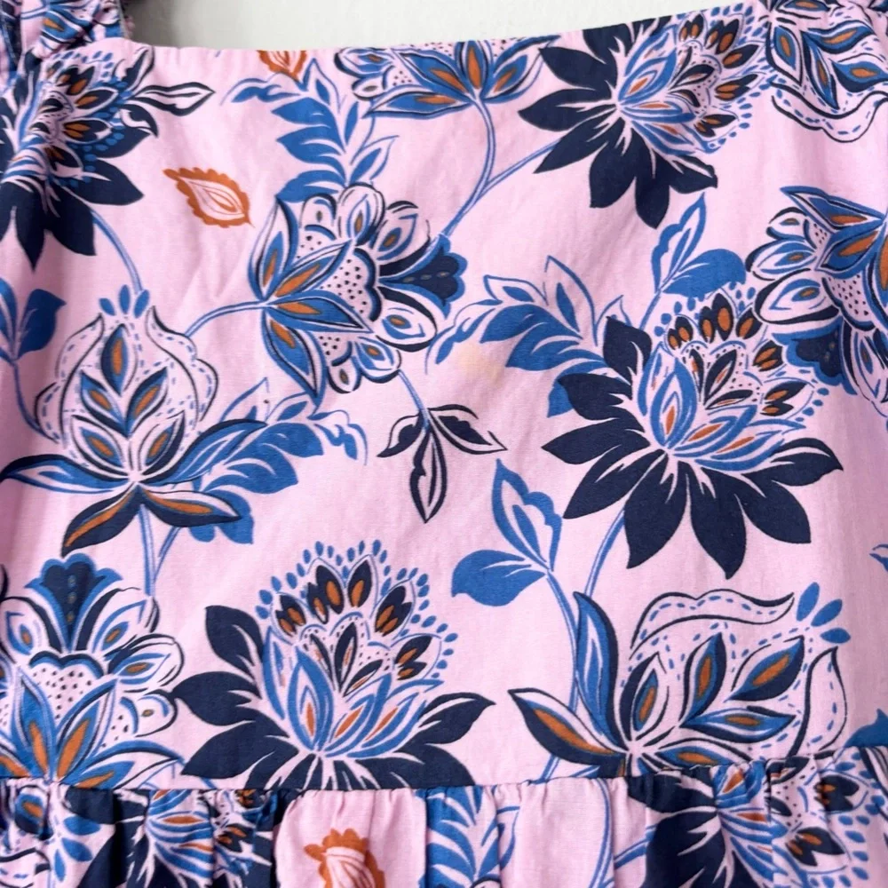 SOLD!!!!!! CREW Purple Lavender Floral Ruffle Strap Midi Dress - Picture 7 of 8